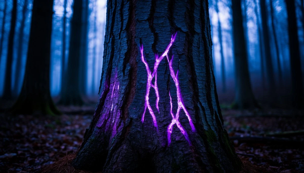 Dlaczego jelenie zostawiają na drzewach ślady widoczne tylko w ultrafiolecie