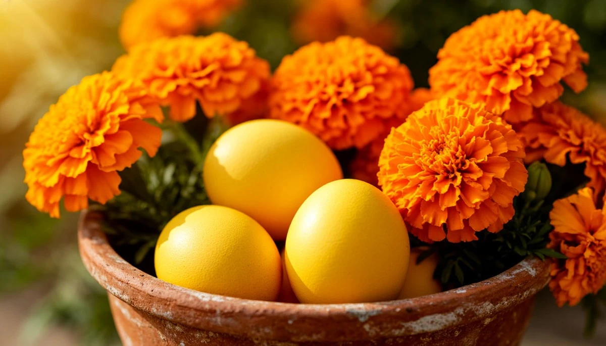 Dlaczego warto wrzucić kwiaty aksamitki do garnka z jajkami