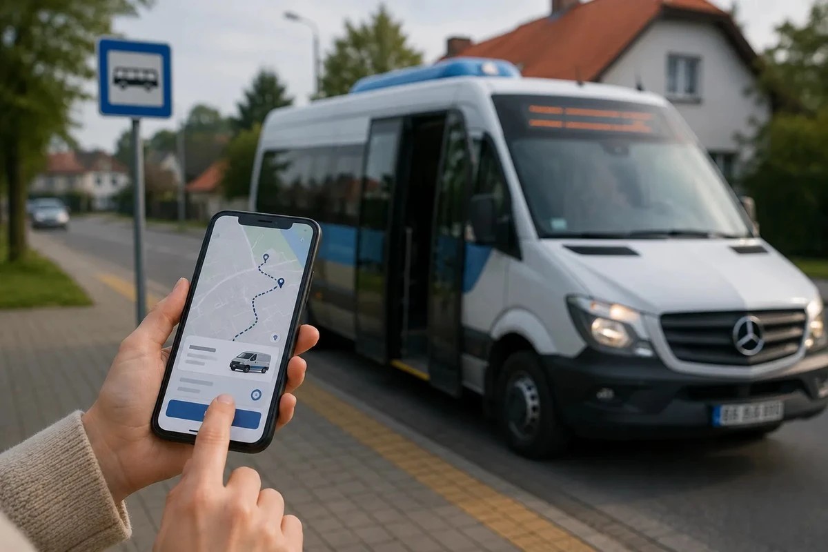 Koniec stania na przystanku: to miasto testuje autobus na żądanie w aplikacji
