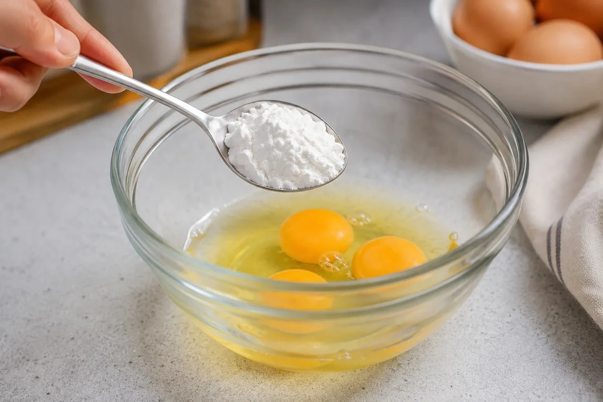 Dlaczego doświadczeni kucharze dodają odrobinę skrobi do porannego omletu