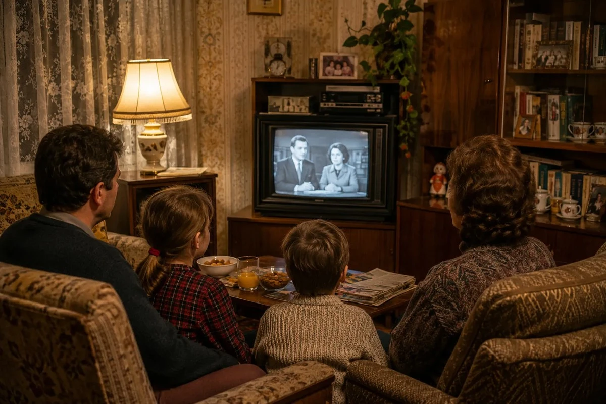 Jak stary telewizor stał się domowym ołtarzem, zanim nastała era Netflixa