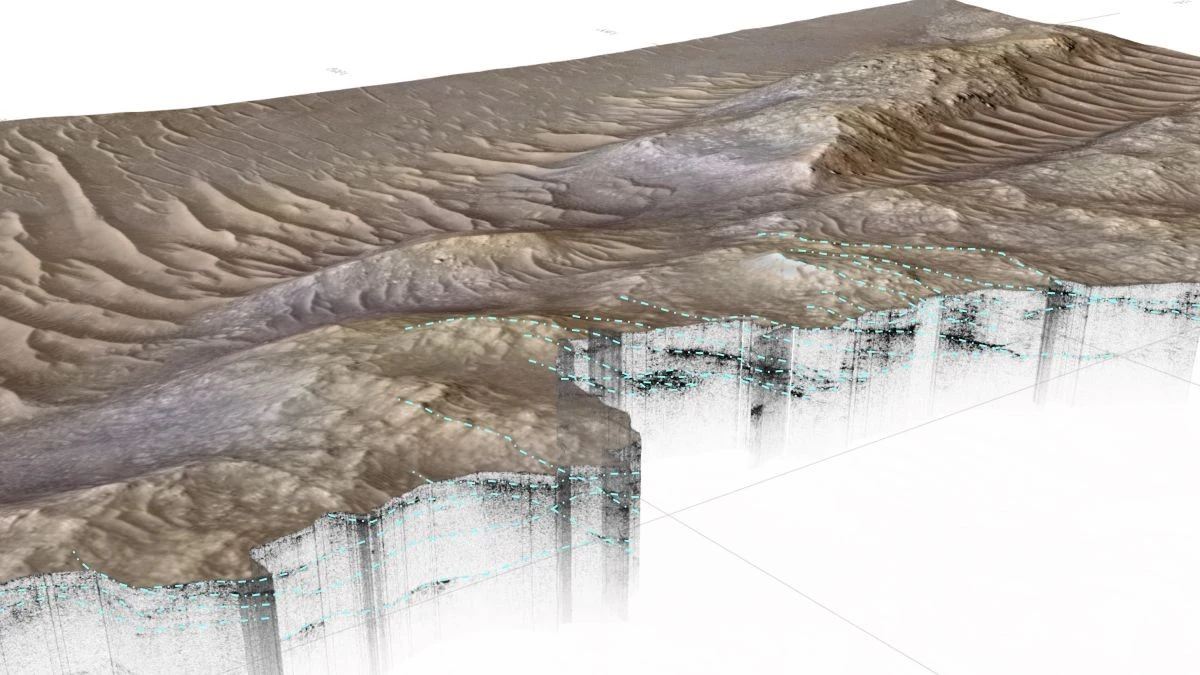 Ukryty system rzeczny pod powierzchnią Marsa