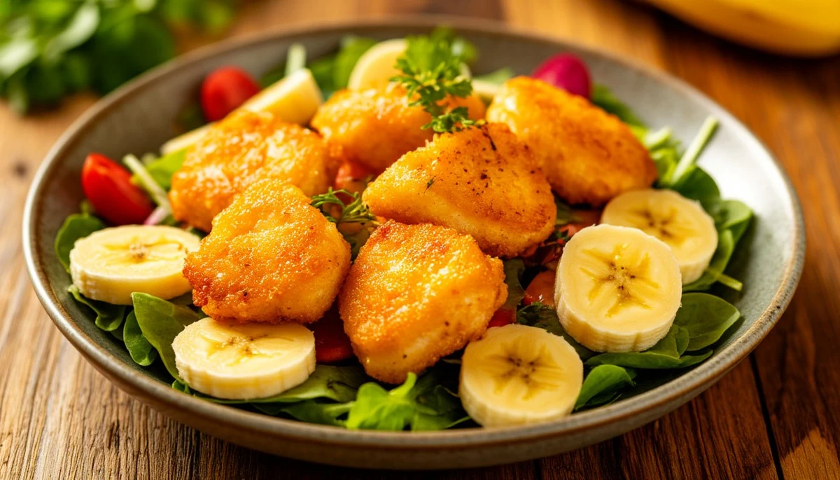 Dlaczego warto dodać plasterki banana do sałatki z kurczakiem