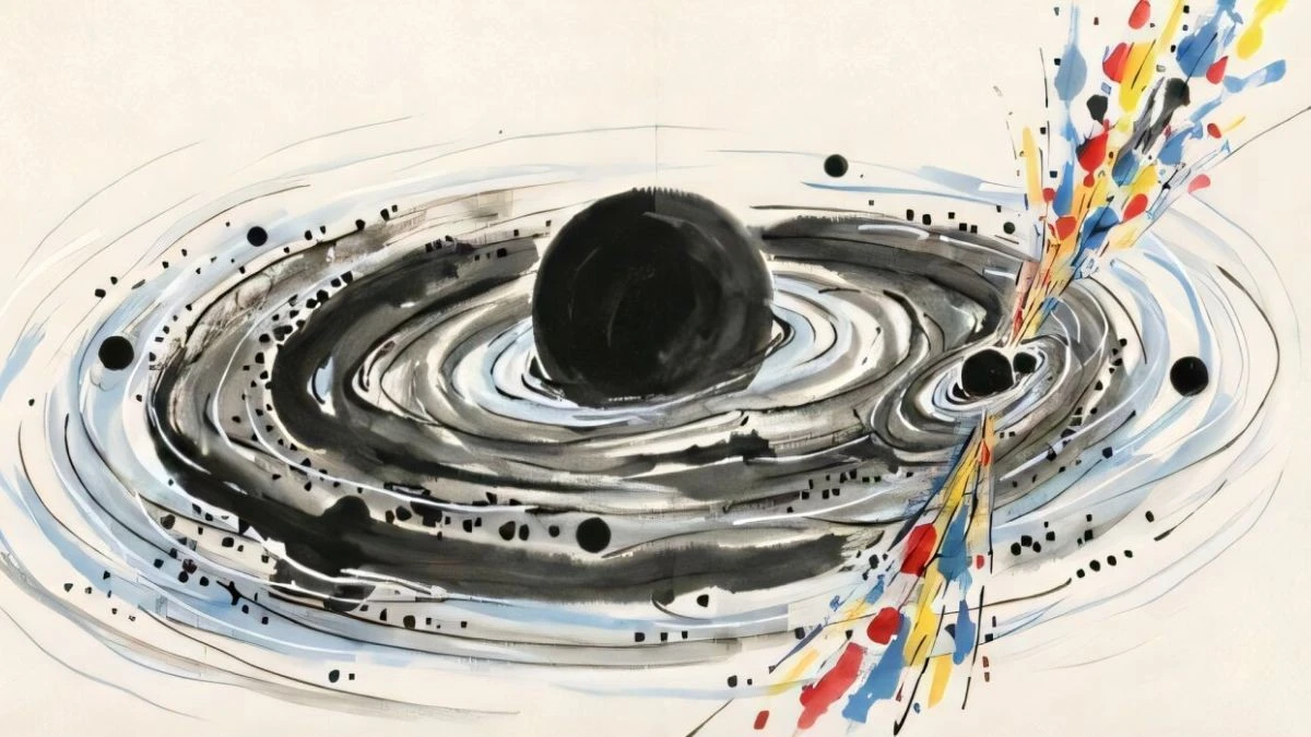 Dlaczego astronomowie zobaczyli błysk światła po zderzeniu czarnych dziur