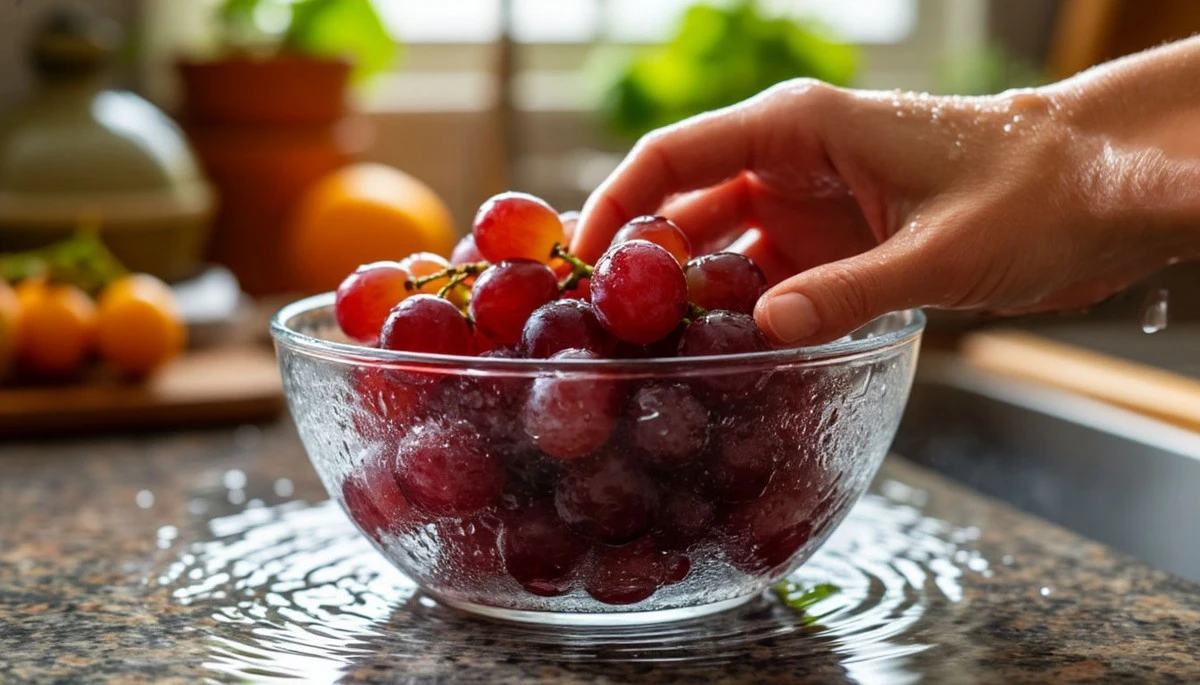 Dlaczego warto dodać sodę oczyszczoną do mycia winogron