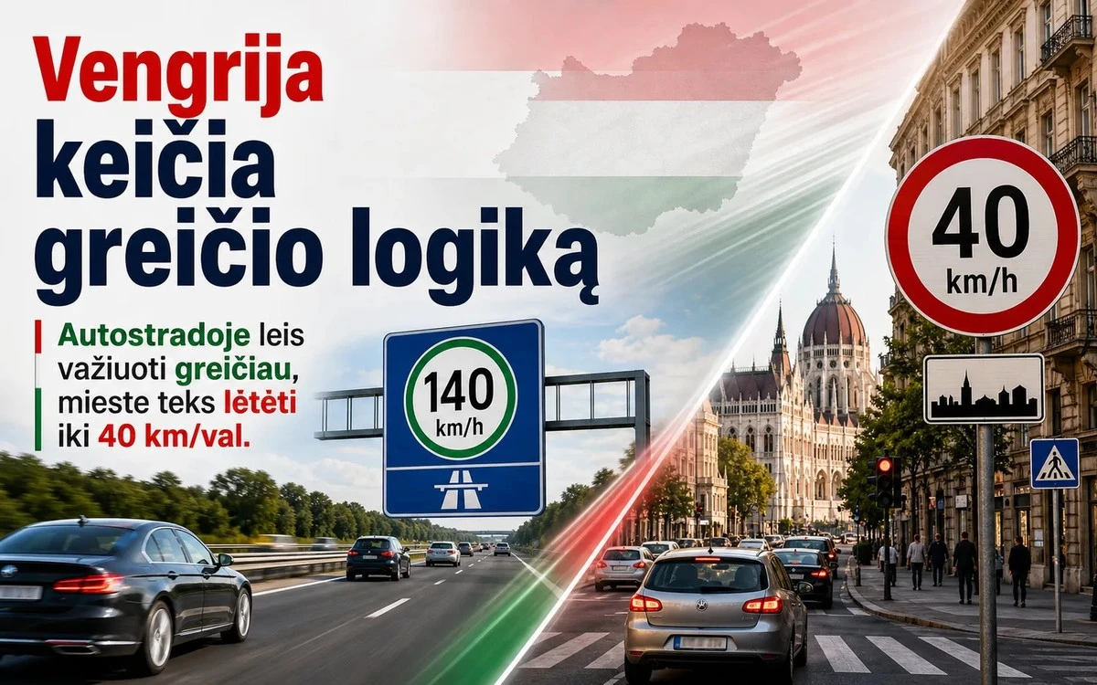 Węgry zmieniają zasady na drogach: wyższa prędkość na autostradach i wolniejsza jazda w mieście