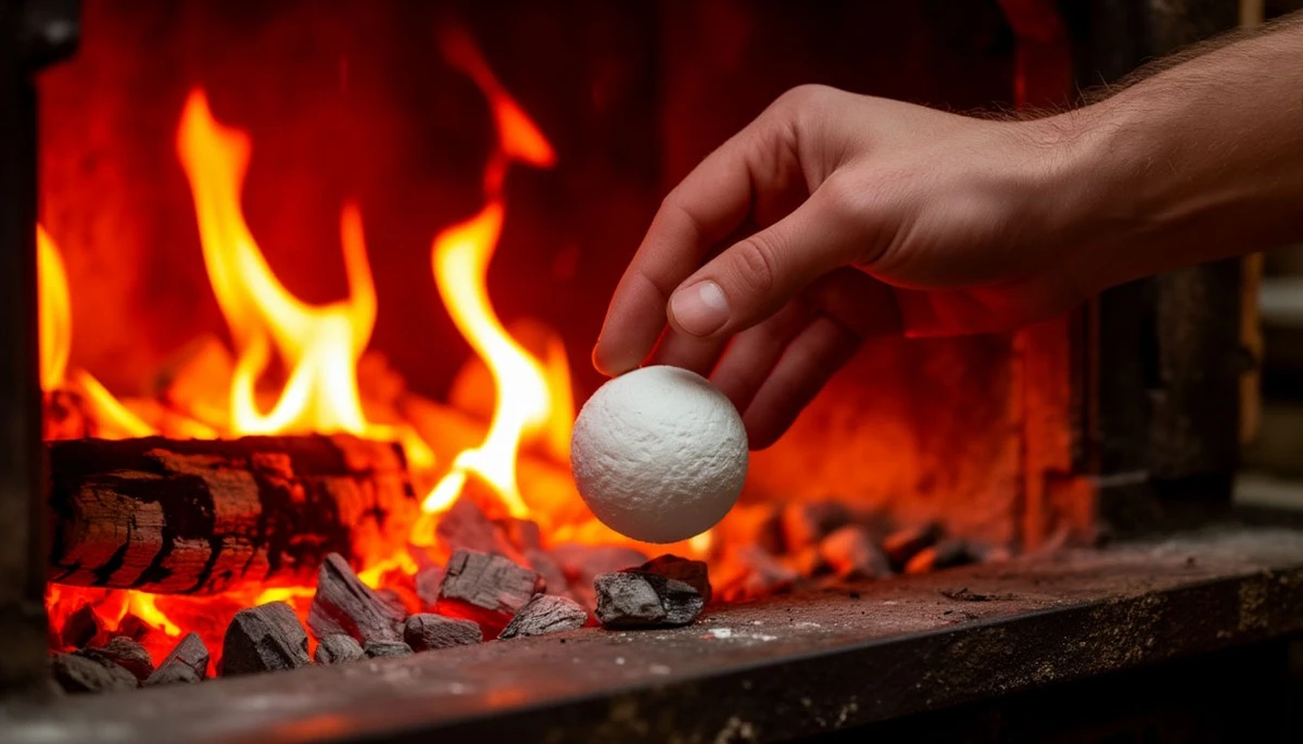 Biała tabletka do pieca w lutym 2026: trik, który czyści komin