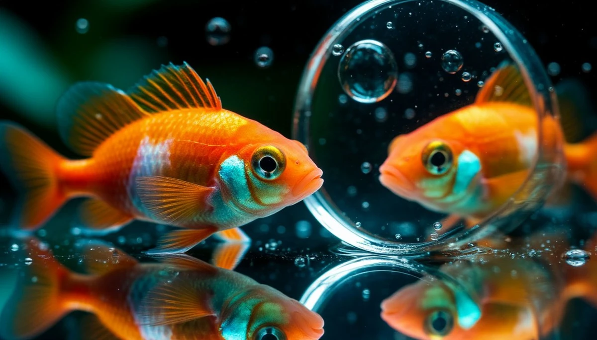 Dlaczego ryby wkładają jedzenie przed lustro