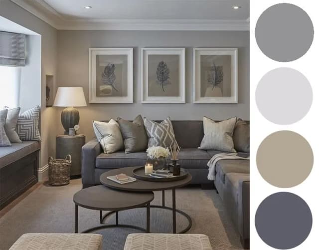 Jakie kolory pasują do szarego w salonie? 10 najlepszych opcji